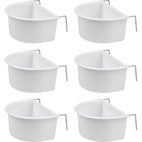 Irovami Lot 6 gamelles plastique oiseaux – coupelles D, perroquets (1/5)