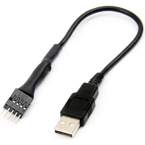 Connecteur USB mâle à 9 broches vers câble USB type A mâle simple (1/4)