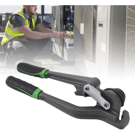 Doblador de tubos 3 en 1 (1/4 pulg., 5/16 pulg., 3/8 pulg.) con rotación de 180° para la reparación de tuberías de cobre y aluminio para sistemas de refrigeración y aire acondicionado. (1/5)