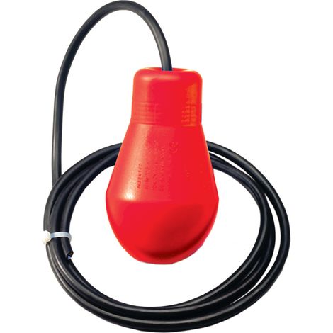 Capteur de niveau à flotteur RS PRO, Extérieur, sortie NF, en Polyéthylène haute densité, câble 5m ( Prix pour 1 )