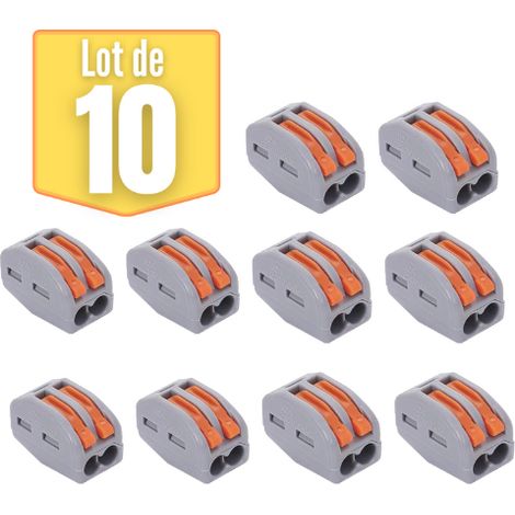 Bornes de connexion BRAYTRON - Lot de 10 - Levier (1/2)