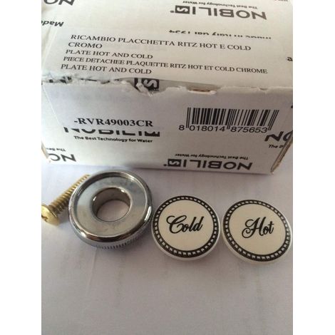 Placchette di ricambio Nobili Ritz RVR49003CR  fredda/calda