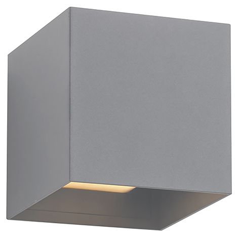 KADO Applique da parete per esterni biemissione colore Grigio, attacco E27, grado di protezione IP65, design moderno in alluminio - Rossini Group (1/3)