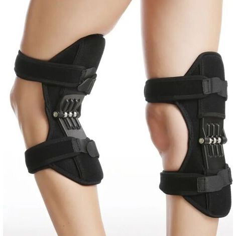 1 paire genou Protection Booster puissance soutien genouillères puissant rebond ressort Force sport réduit la douleur Protection des jambes froides
