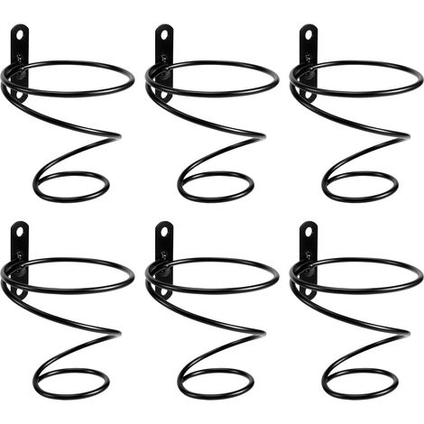 Set di 6 portabottiglie da parete - Portabottiglie per vino rosso con viti - Organizzatore in metallo (1/5)