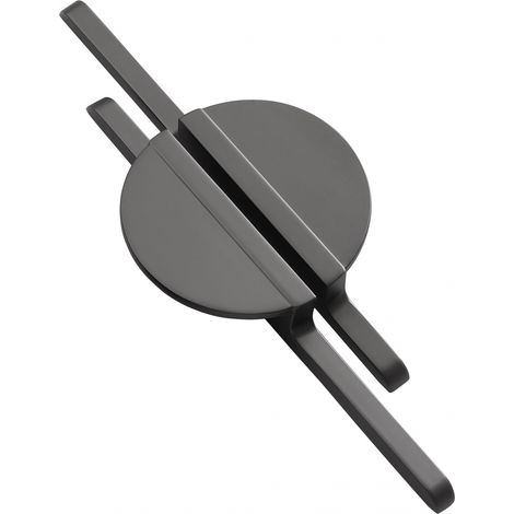 Poignée de meuble de cuisine, 2 pièces, longueur 190 mm, pour tiroir, grise (1/4)