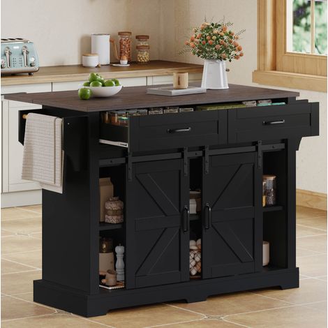 Mueble cocina con ruedas y almacenaje MDF OKMYHOME (1/5)