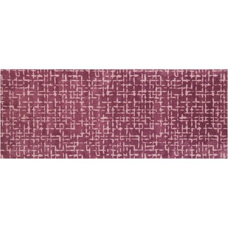 Akzente FEEL Fußmatte aubergine, 80x200 cm, Polyester, Latex, rutschfest, weich, saugfähig, EU-Produkt, Badezimmer & Fußbodenheizung geeignet (1/5)