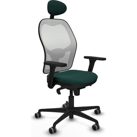 Silla de oficina piqueras y crespo ergonómica blanco malla (1/5)