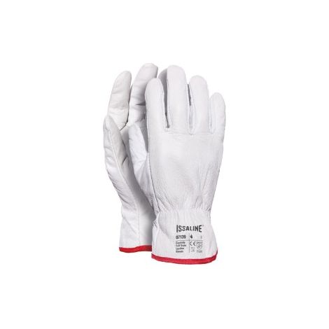 Guanti in pelle fiore da lavoro Industrial Starter 07139 bianchi - 10 (XL) - Bianco