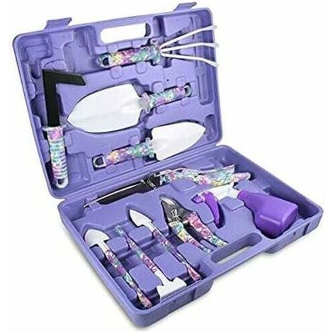 Outils de Jardinage,10 pièces Ensemble d'outils de Jardinage, kit de Jardinage avec étui de Transport, Cadeau pour Les Amoureux du Jardinage (1/4)