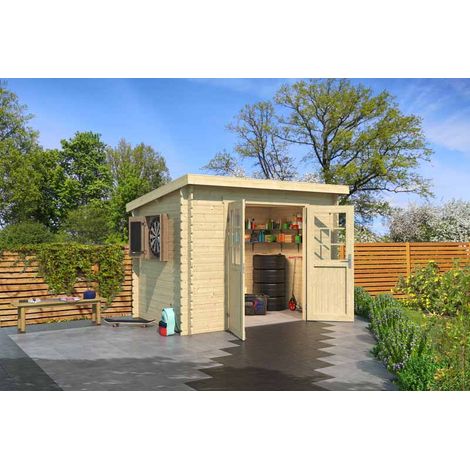 San Jose 175-Log Cabin, Wooden Garden Room, Timber Summerhouse, Home Office - L295 x W213.1 x H210.9 cm