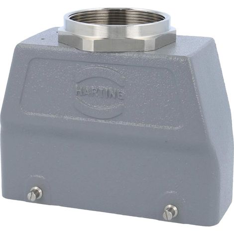 HARTING Han 24B Capot haut, 1xM50 sortie de câble droite, avec 2 étriers transversaux Presse-étoupe M50 Plage de serrage 27,0 mm - 35,0 mm - 1 Stück (1/2)