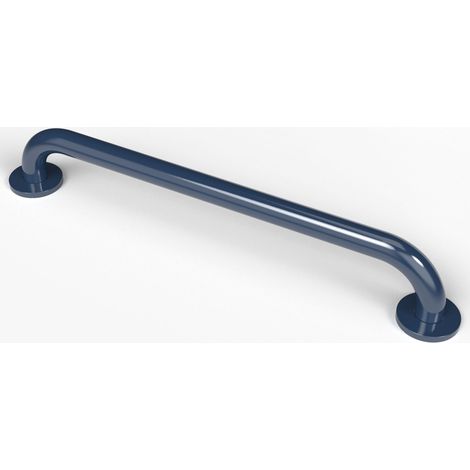 Nymas NymaPRO Round Flange Steel Grab Rail 600mm Length - Dark Blue (1/2)