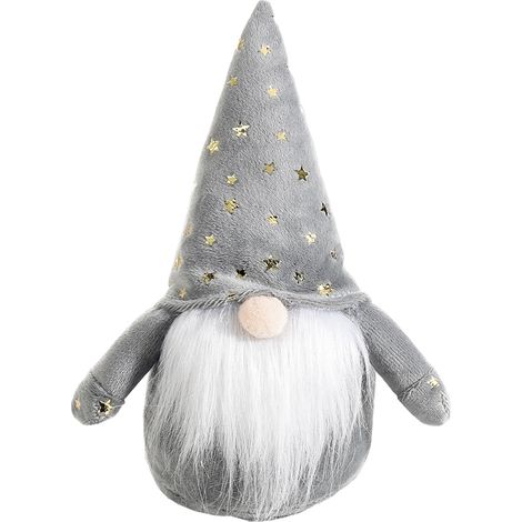 Peluche in Eco-Fur di Babbo Natale con Cappello Decorato FERCOLOR - 13x8x21h cm (1/2)