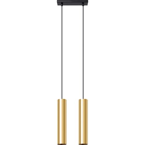 Lampada a sospensione Bellix 2 GU10, oro lucido, lumilo 12.159.41 (1/5)