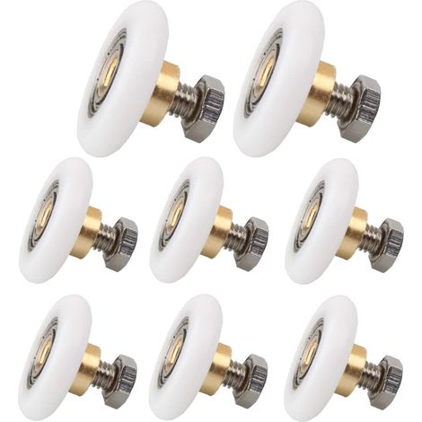 Paroi de douche 20 mm 8 pièces roues pour portes coulissantes (1/5)
