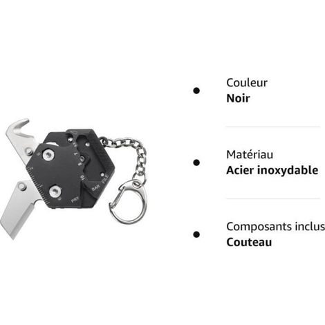 Outil Multifonction 14 en 1 Couteau Suisse outil de poche multifonction Porte clef multifonction pour Camping Randonnée (1/5)
