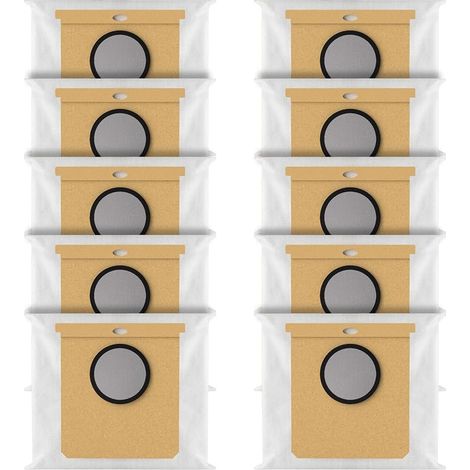 10 Pièces Sac a Poussière pour Eufy L50 SES, L60 SES Robot Aspirateur (1/5)