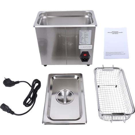 NETTOYEUR À ULTRASONS NUMÉRIQUE PS-20A, ACIER INOXYDABLE 3L, AVEC CHAUFFAGE ET MINUTERIE, POUR BIJOUX, LUNETTES ET PIÈCES INDUSTRIELLES (1/5)