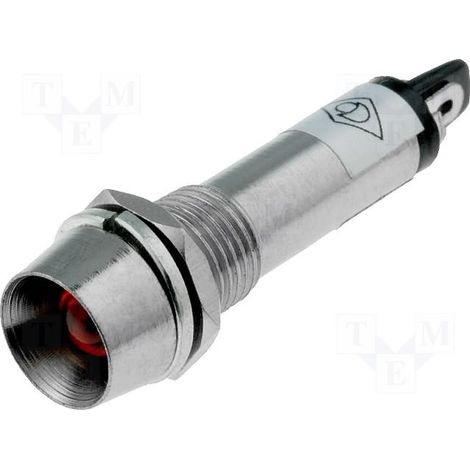 Piloto LED 12Vdc Luz ROJO Para Panel