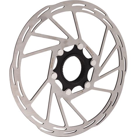 Disque de frein vélo 180mm acier inox perforé, léger pour VTT et vélo de route (1/5)