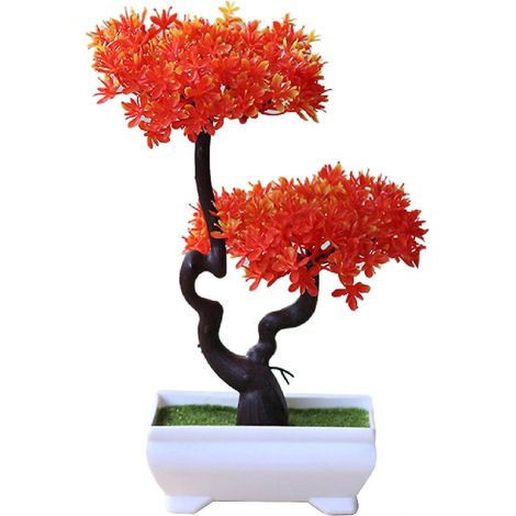 Realistische künstliche Pflanze, pflegeleichter Bonsai aus Kunststoff, Topfpflanze, Dekoration für Zuhause, Hotel oder Garten, Geschenk - 7