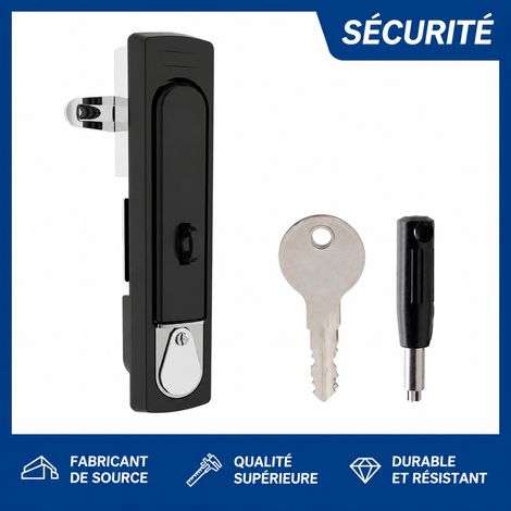 Serrure pour armoire serveur baie de stockage d'énergie borne de recharge MS834 MK419 30 g – Livraison gratuite (1/2)