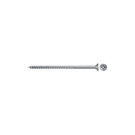 Fischer 300x Power-Fast II FPF II CZP 4 x 45 mm BC cabeza avellanada con ranura cruzada PZ2 rosca parcial galvanizada azul pasivada - 670221