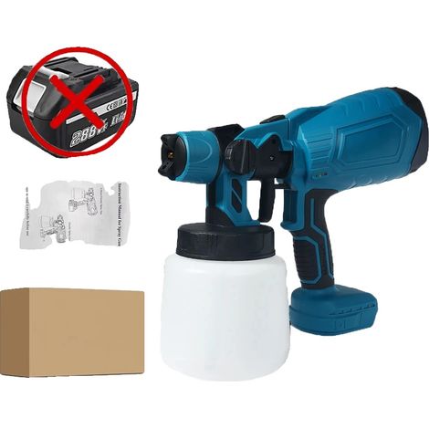 Pistolet à Peinture, Haute Puissance, Contrôle de Débit Ajustable, Pas de batterie bleue (1/2)