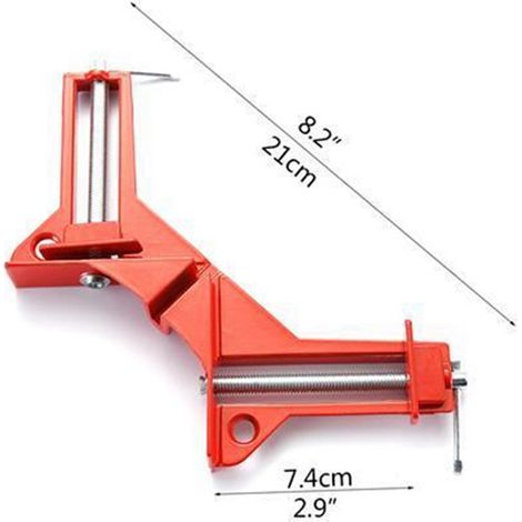 Pince à angle droit renforcée à 90° à fabriquer soi-même pour une fixation rapide des aquariums en verre, des cadres photo et des cadres photo en bois. (1/5)