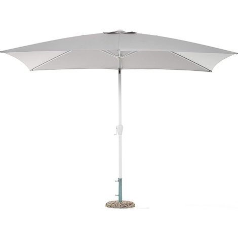 Ombrellone palm beach bianco 3x2 mt giardino balcone campeggio spiaggia (1/3)
