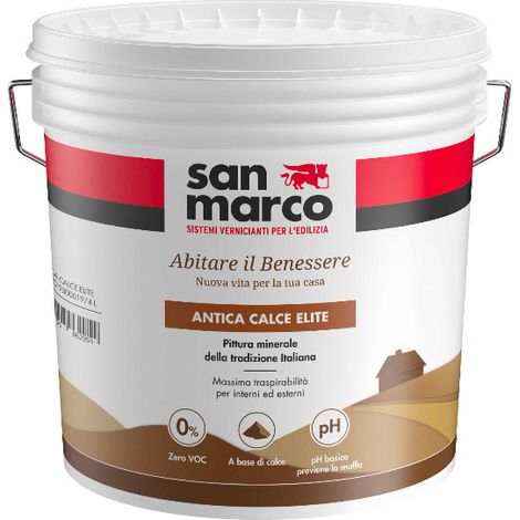 Pintura Mineral San Marco Antica Calce Elite Blanca 1l - San Marco