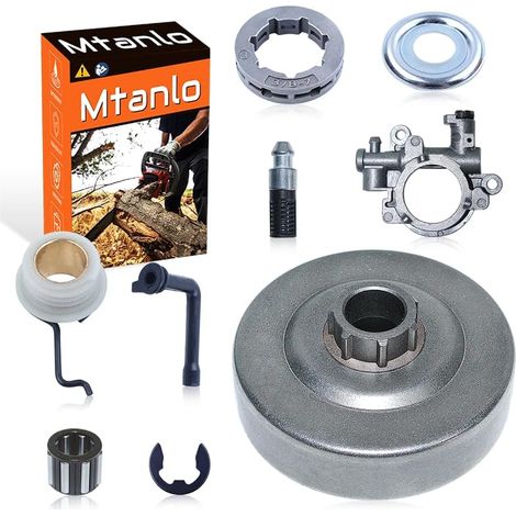 Jeu de tambour d'embrayage pour tronçonneuse Stihl Ms290 029 Ms390 039 Ms310 1125 007 1041, 1127 640 3200, 1125 640 7110 (1/5)
