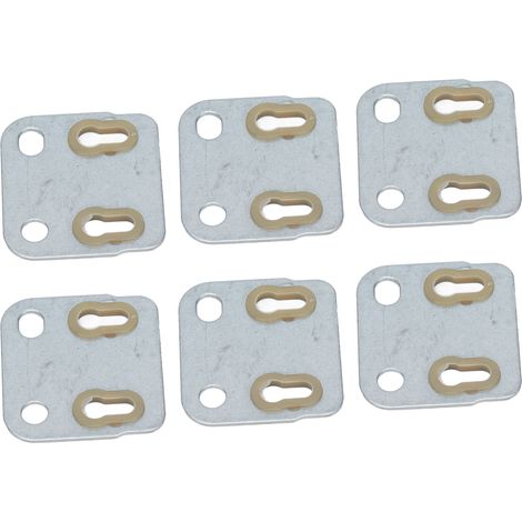 Lot de 10 plaques de guidage de tiges de poussée de soupapes en fer et plastique pour moteur diesel 154F