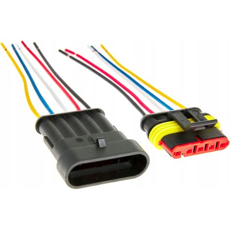 Connecteur hermétique Superseal 5 broches 1.5 avec câble automobile