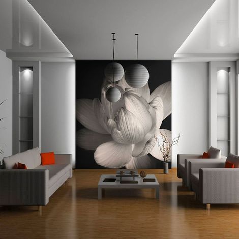 Papier peint fleur de lotus - 250 x 193 cm