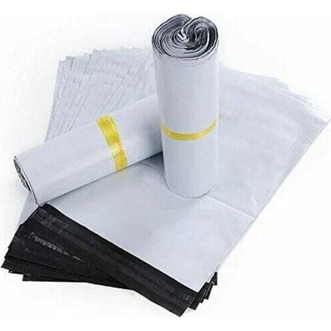 Enveloppe Plastique Expedition Lot de 100 pièces Sacs 17 X 30 CM Conditionnements Plastique Polystyrène PochettesSac poubelle (1/5)
