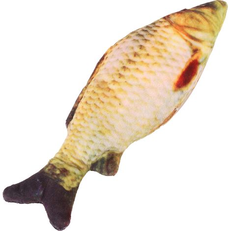Drôle doux animal chaton chat menthe en peluche Simulation jouant jouet poisson forme jouets en peluche nouveau 20CM (1/5)