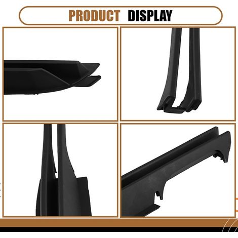 specification: Right side Color: Black Material: Plastic Lower right side of the car front bumper Netcom style. (1/5)