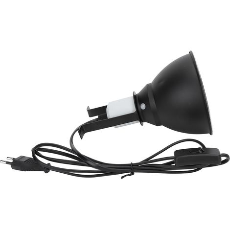 Ampoule chauffante pour reptiles, abat-jour en métal inoxydable avec vis, outils d'isolation pour éclairage, prise européenne 220 V (1/5)