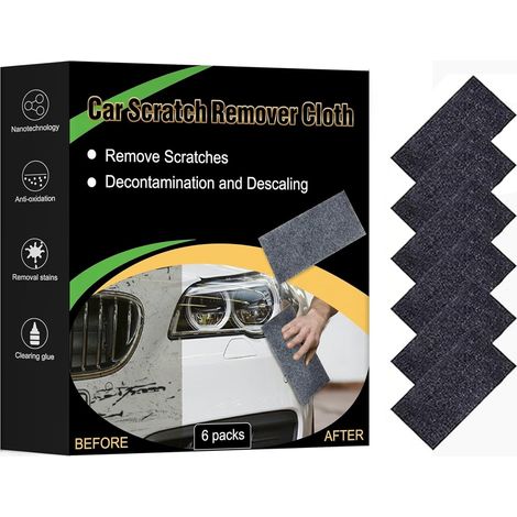 Nanopolix Scratch Remover, Chiffon Nanopolix Dissolvant de Rayures et Chiffon de Polissage Pour Peinture de Voiture – Élimine les Rayures, Les éraflures, l'oxydation et le Goudron en 60 Secondes – Nan (1/5)