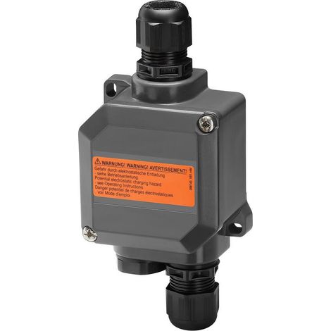 Helios KKEX Ausführung Drehstrom 4 und 1 PE, Mantelklemmen 3x M20 und 1x M20 Verschlussstopf, Kunstoff, mit Kabelverschraubung