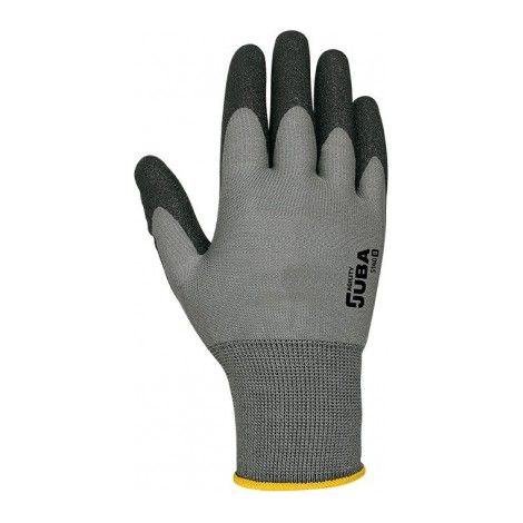 5140/9 GUANTE NYLON PALMA PVC NEGRO S/COSTURAS PUÃ‘O ELASTICO T-9 - JUBA