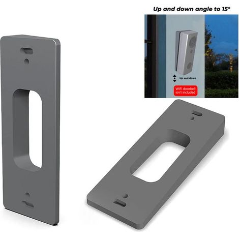 Support pour sonnette vidéo sans fil, adaptateur de réglage d'angle, plaque de montage-AquaForge (1/5)