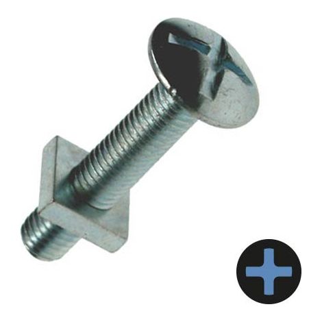 Unifix M8 x 60 Mushroom Head Roofing Bolts - Box of 100