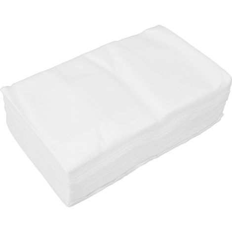 Lot de 20 draps jetables imperméables et résistants à l'huile, perforés, en nontissé, pour salon de beauté et bain de pieds, blanc. (1/5)