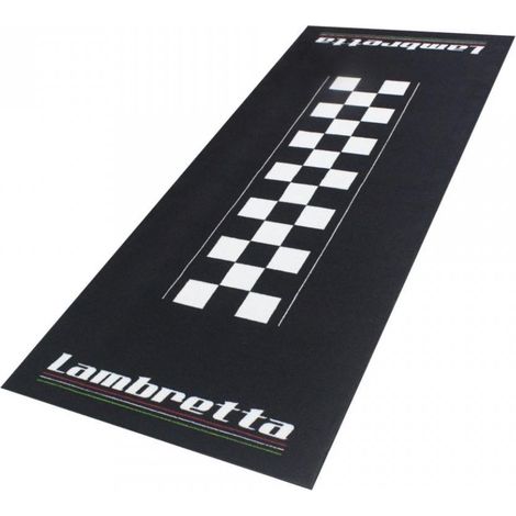 Tapis environnemental Biketek Garage Mat noir blanc pour scooter