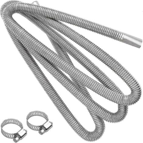 Tuyau d'échappement pour générateurs électriques 200 cm, tuyau d'échappement pour chauffage auxiliaire, silencieux d'échappement en acier inoxydable pour voiture, tuyau d'échappement en acier inoxydab (1/5)