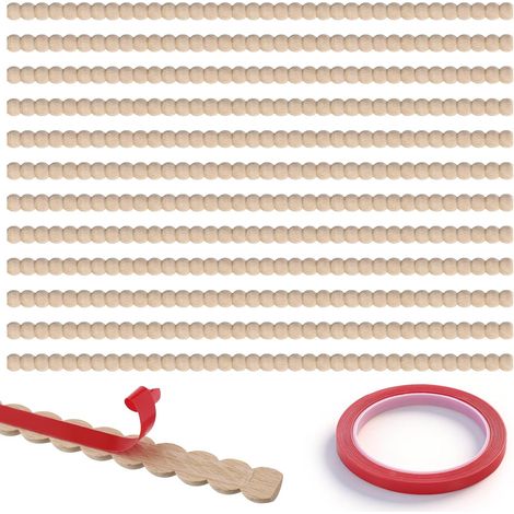 Wooden Wall Moulding Kit, 40 cm, Decorative Bead Stick, Wall Arbor DIY (1/5)